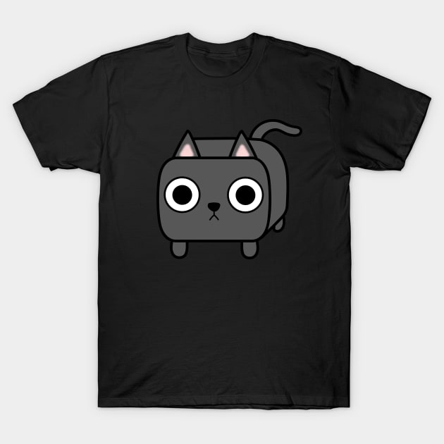 Grey Kitty Cat Loaf T-Shirt by calidrawsthings